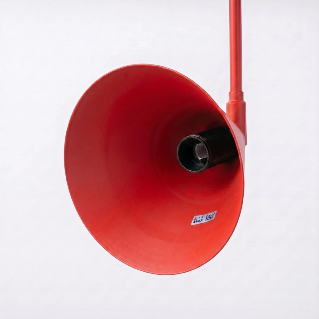 Applique NOX 2 rosso con interruttore
