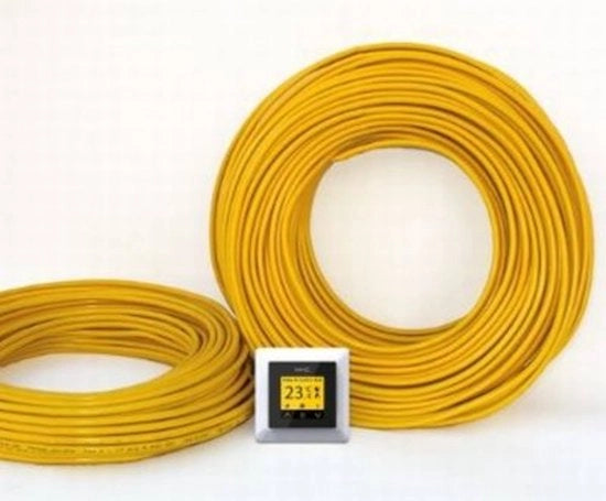 Impianto di riscaldamento per pavimento elettrico a cavo 1000W 59 m con termostato Wi-Fi bianco