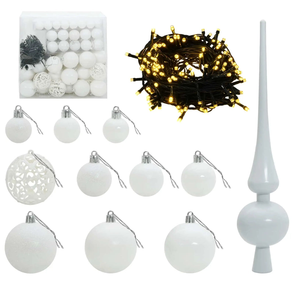 Albero di Natale artificiale con palline 180 cm 300 LED 3467074