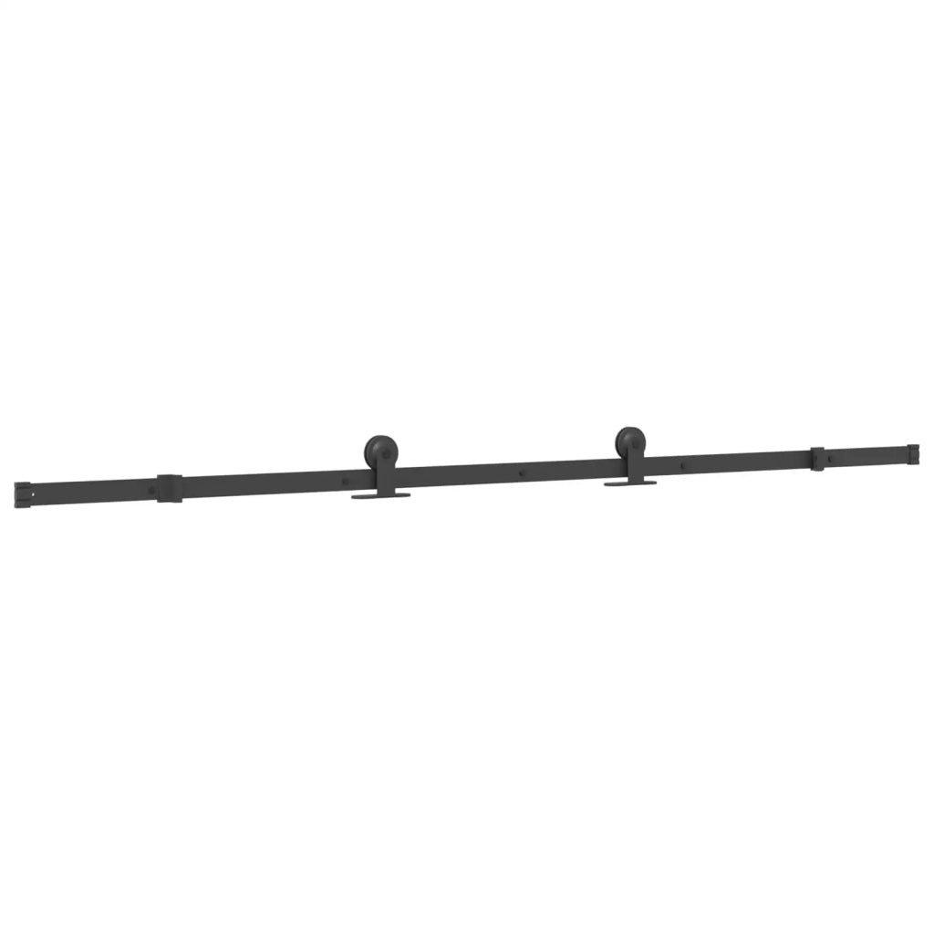 Porta scorrevole NARVIK Naturale e Nero 95 x 210 cm (213,5 cm) 3445273