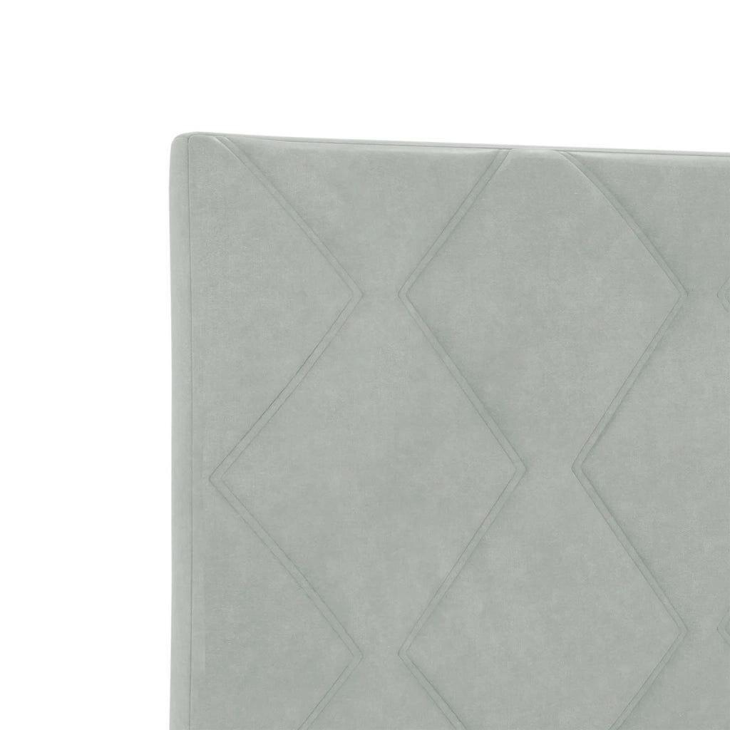 Letto con Box Spring, Materasso e LED Grigio Chiaro Velluto 3452180