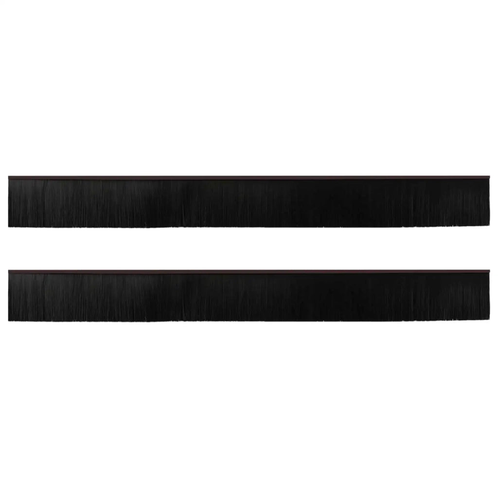 Spazzole per porte autoadesive 2 pz Marrone 100 cm CFW2625659
