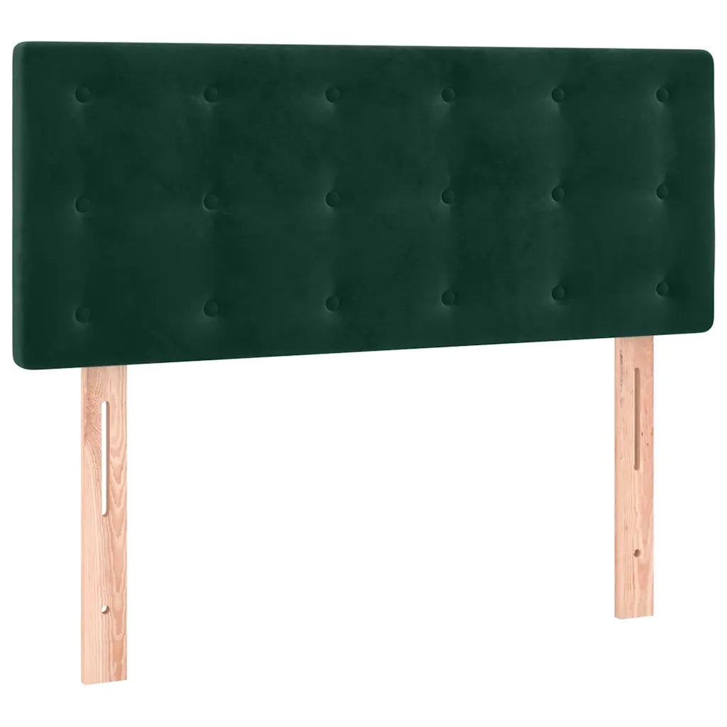 Testiera-Testata-Testiera Decorativa Verde Scuro 80x5x78/88 cm in Velluto 299490