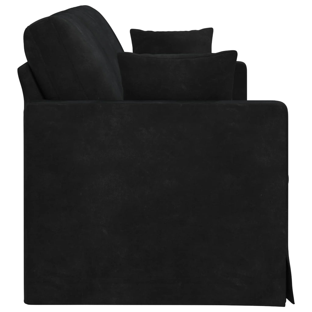 Divano Nero 198 x 78 x 80 cm Velluto 42024437