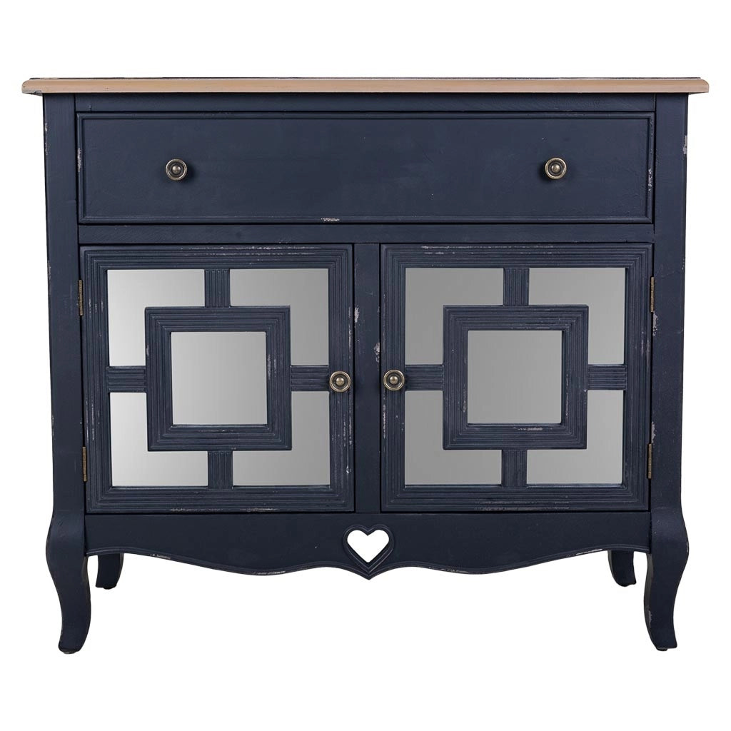 Mobile da ingresso in legno nero 83x36x72h