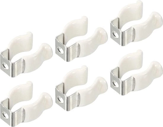 Accessori di illuminazione - Montaggio a LED - Supporto per lampada - Acciaio inossidabile - Tubo fluorescente - Accessori di illuminazione - Pacchetto da 6 - Adatto per T5 U Clips.