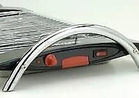 Ariete 732 Churrasco Grill, Barbecue elettrico, 2000 W, Doppia Griglia in acciaio cromato, Regolazione temperatura, Grigio