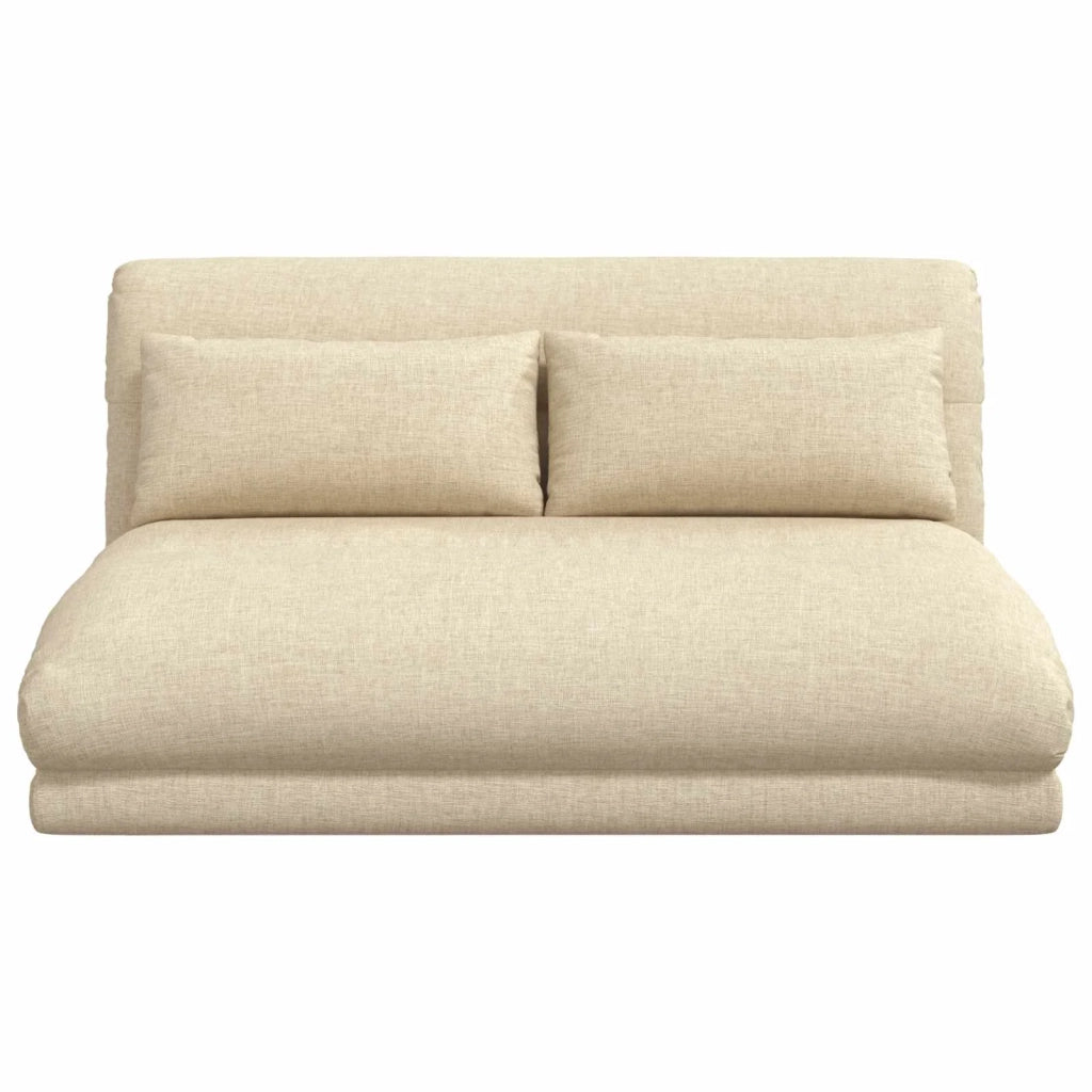 Sedia da Pavimento Crema 110 x 82 x 55 cm Tessuto 42028207