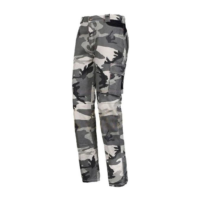 Issa 8029NB001405 Pantaloni da Lavoro Multitasca Gambe Staccabili Zip 100% Cotone 200 g-m² Taglia XXL colore Mimetico