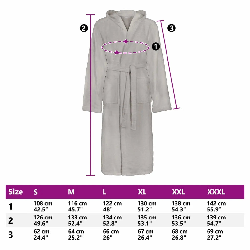 Accappatoio KINN Grigio M Cotone CFW5927157