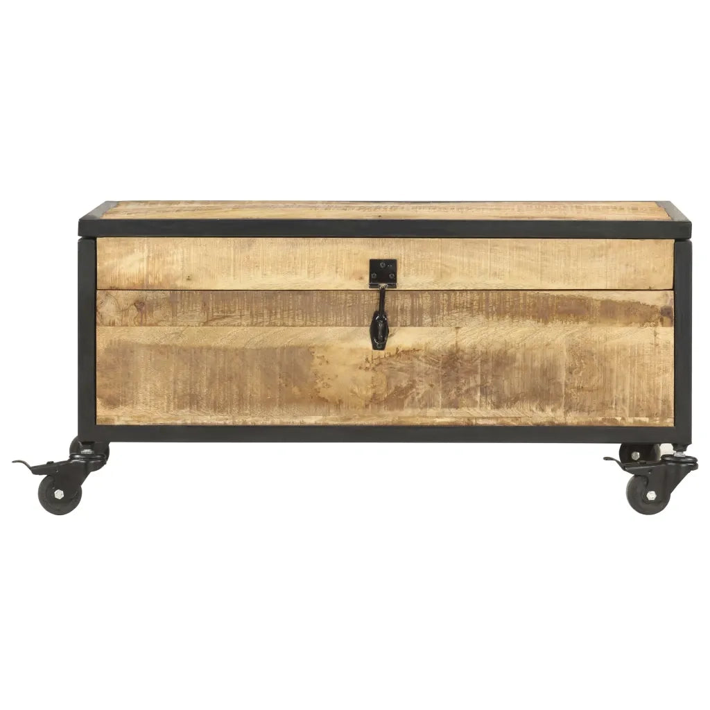 Tavolino da Salotto 70x50x33 cm in Legno Massello di Mango 286378