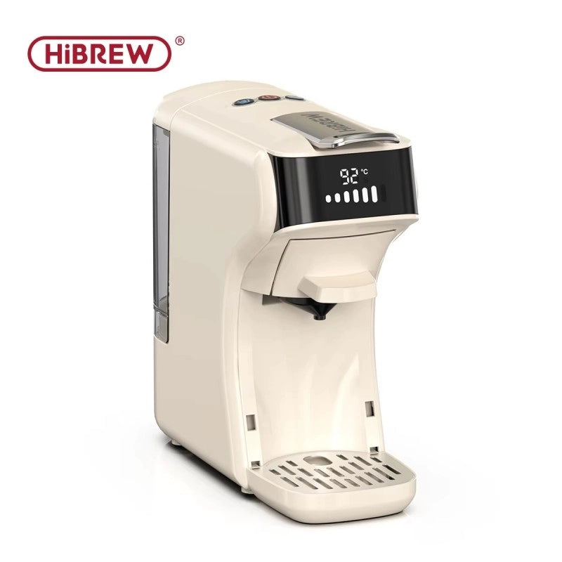 H1B Macchina da caffè espresso 6 in 1; capsule multiple e caffè macinato; caldo/freddo; 19 bar; beige