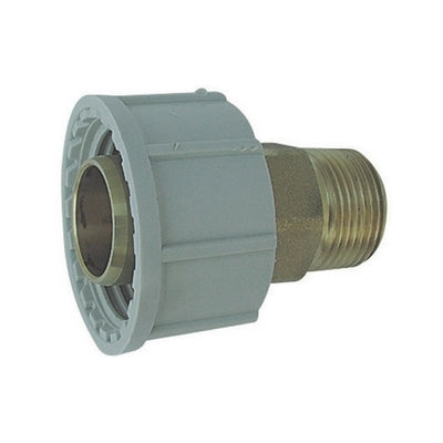 ADATTATORE MASCHIO IN OTTONE PLASSON PER TUBO POLIETILENE- 1 x 32- PLASS- pezzi 1