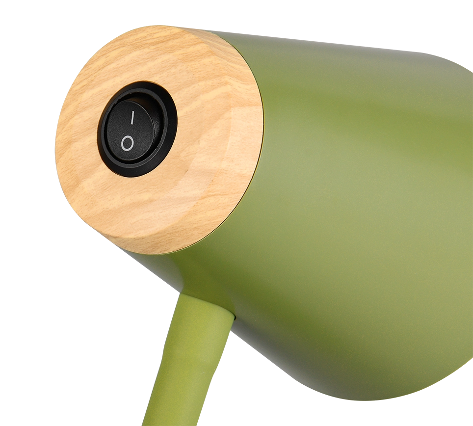 Piantana LED, plastica, verde, H 145 cm, Pongo