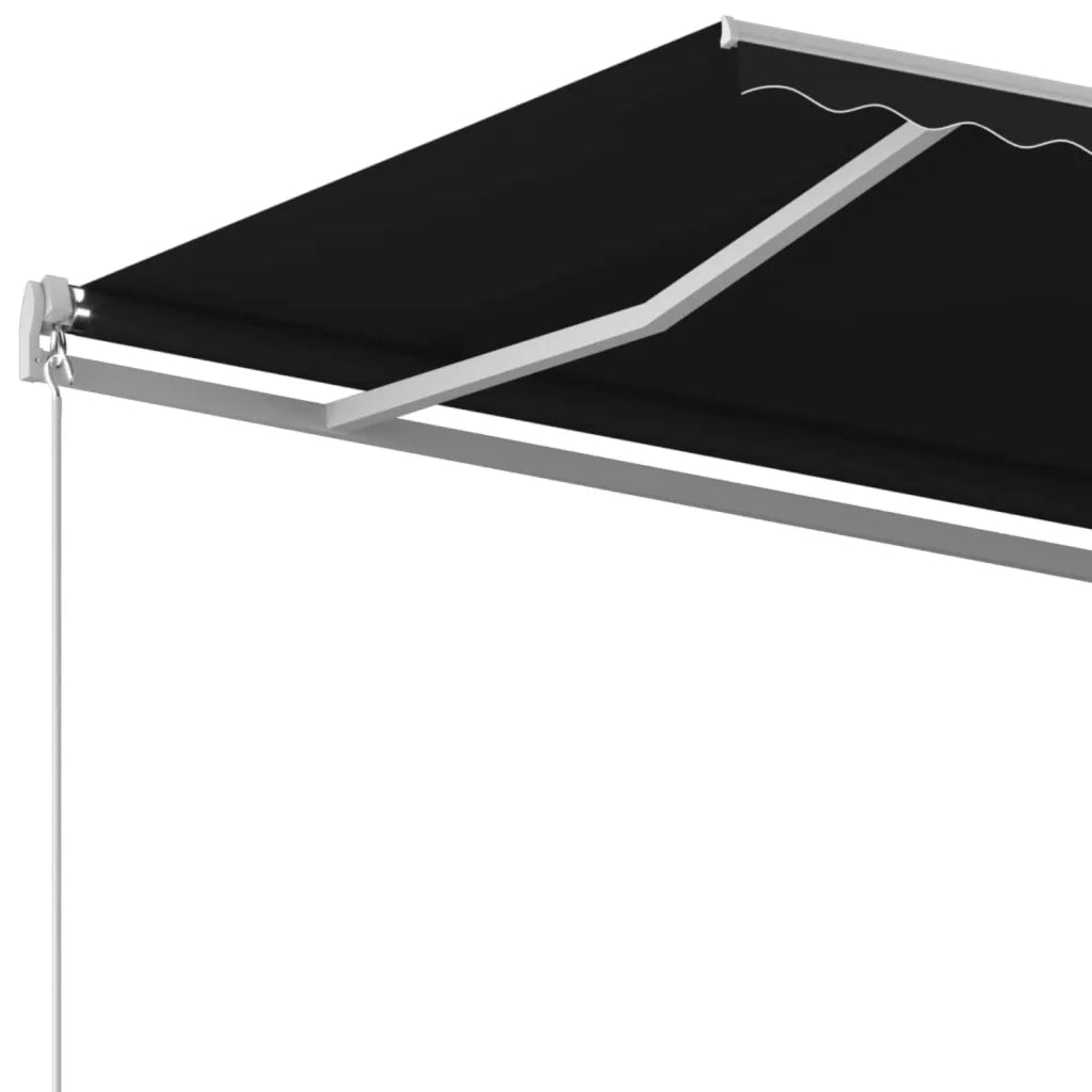 Tenda da Sole Retrattile Manuale 600x350 cm Antracite 3069039