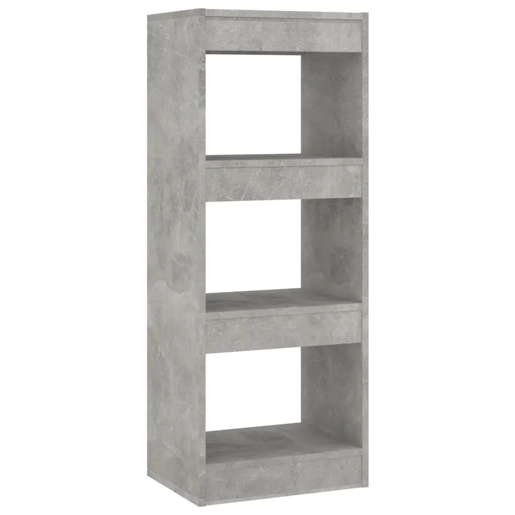 Divisorio-Paravento Grigio Cemento 40x30x103 cm in Truciolato