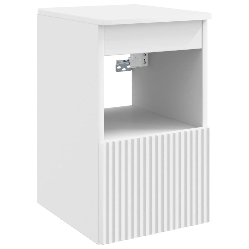 Set di Armadi da Bagno 4 pz Bianco Legno ingegnerizzato 3406455