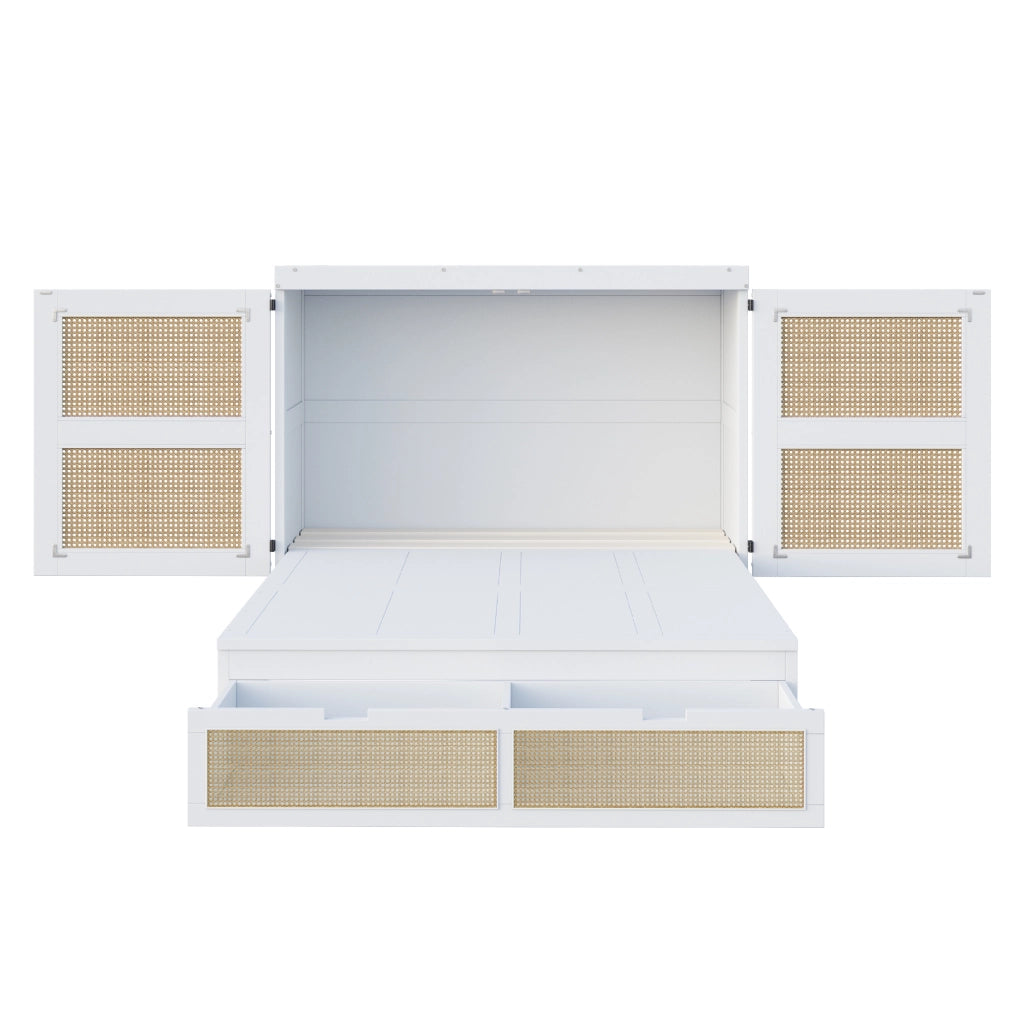 letto a scomparsa legno bianco 140 x 200 cm