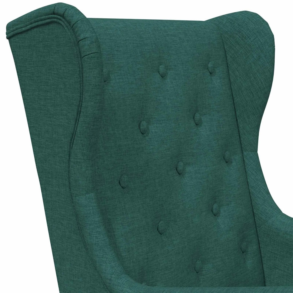 Poltrona | Sedia Relax Verde Scuro Tessuto