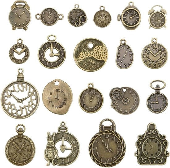 Accessori Decorativi per Pendenti di Orologio - Maniglie per Pendenti - Bronzo Antico - Campanello - Accessori per Creare Gioielli DIY - Pendenti e Bracciali - Multisize - Metallo.