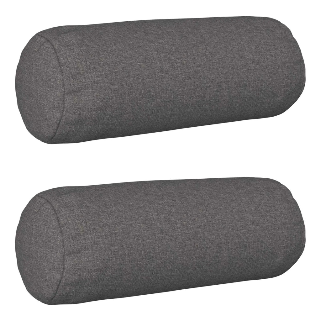 Cuscino da Lanciare 2 pz HEERLEN Grigio Chiaro Ø 15 x 40 cm 929953