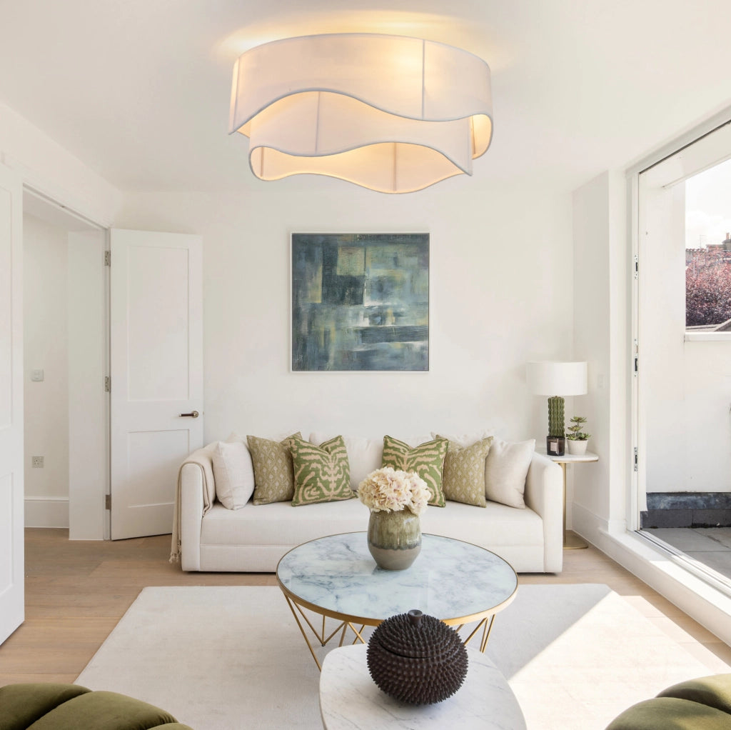 VENTILATORE da soffitto con luce, App e telecomando, oro e bianco