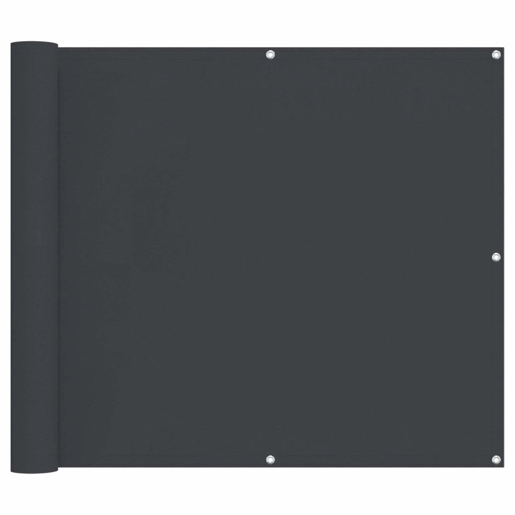 Schermo da balcone Nero 90 x 200 cm Oxford alu rivestito in PU 42030847