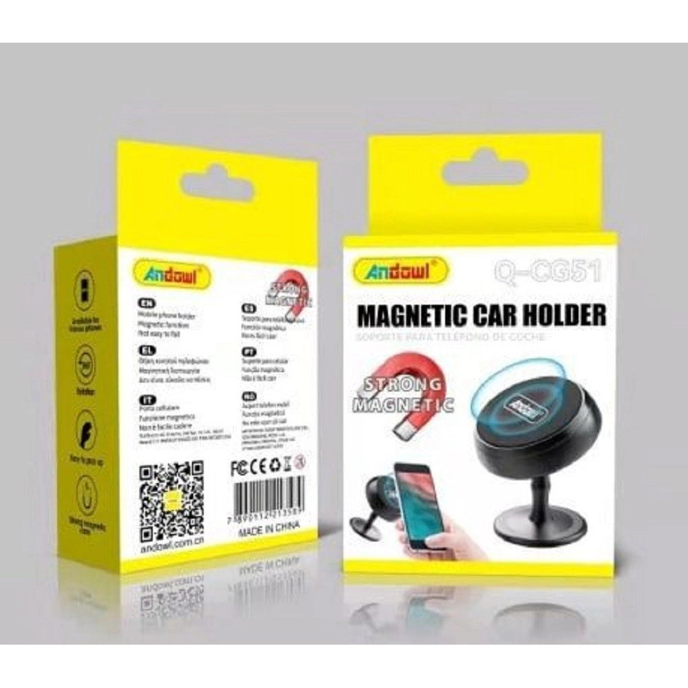 Trade Shop - Supporto Magnetico Porta Cellulare Da Auto Per Smartphone Gps Autoadesivo Q-cg51 -