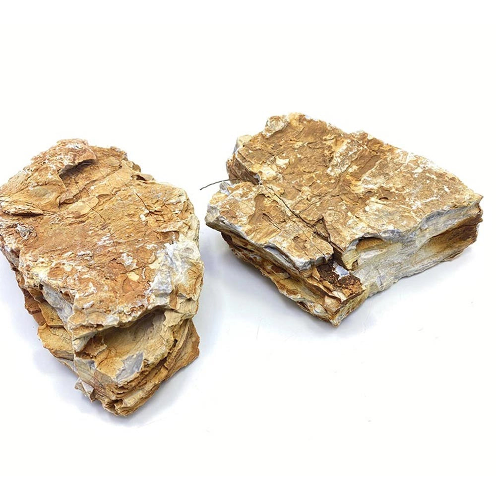 Whimar Aquascaping Box Red Multilayer Rock - Set di rocce calcaree accuratamente selezionate per Aquascaping Per Acquari Da: 120 L