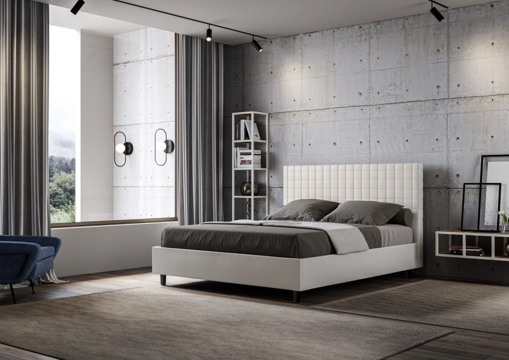 Letto Matrimoniale Large 170x190 cm Senza Rete Sunny Bianco