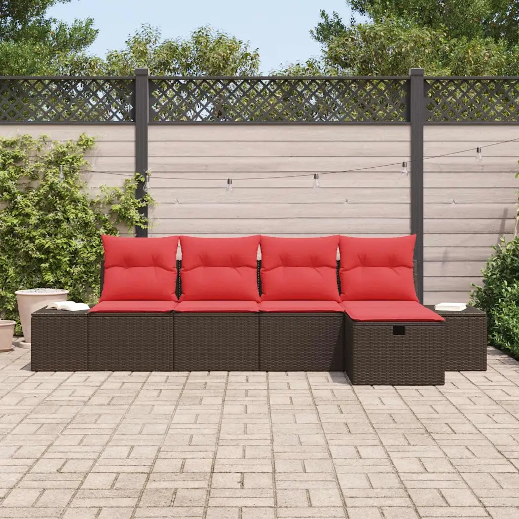 Set di divani 4 pz polyrattan 3360695