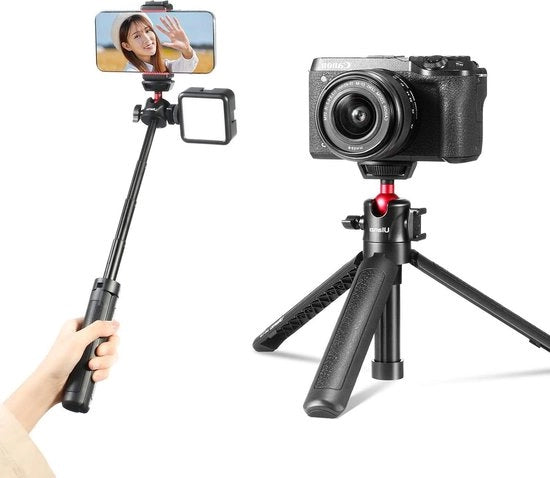 Stativo da selfie con tavola per smartphone e fotocamera con vite - supporto per scarpe