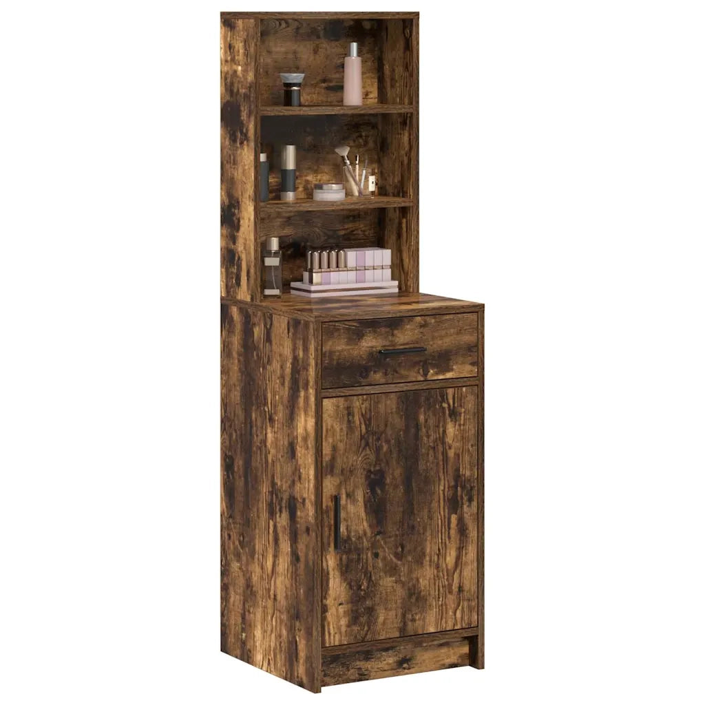 Credenza | Madia | Buffet da pranzo | Armadio da pranzo Rovere fum¨¦ 40 x 40,5 x 135 cm Legno multistrato