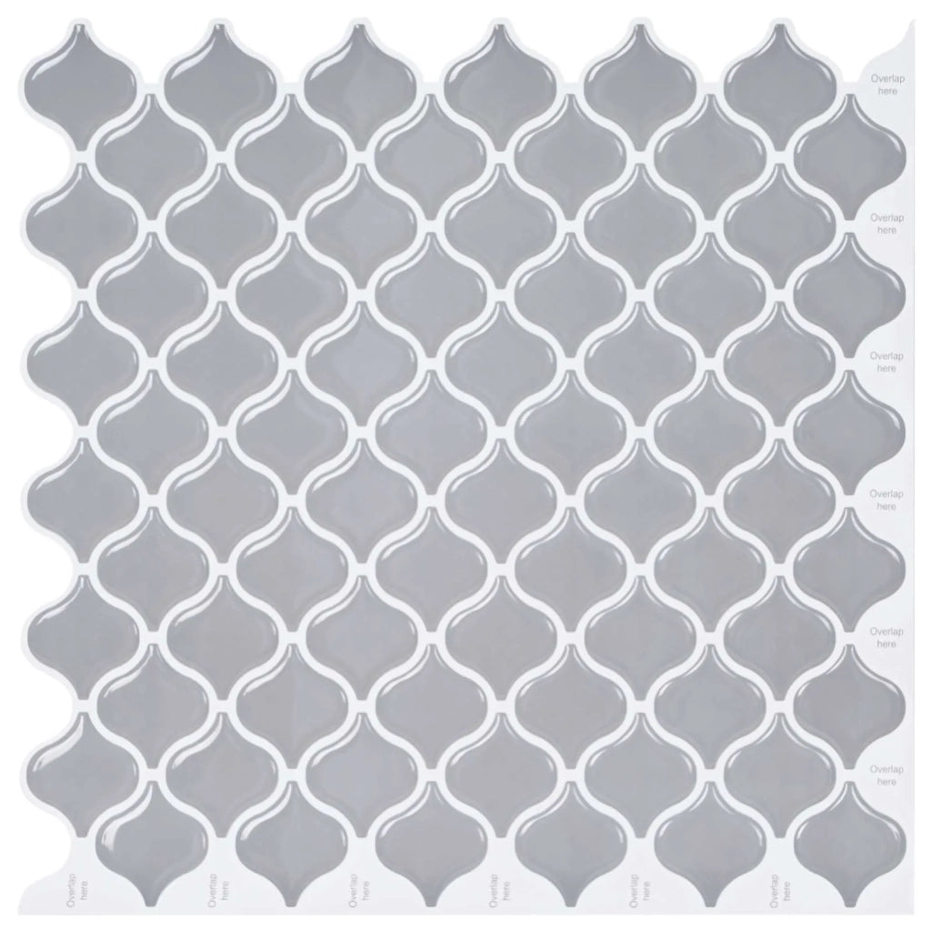 Piastrella Lanturn 20 pcs Grigio 27 x 27 cm Poliuretano e PET 42046238