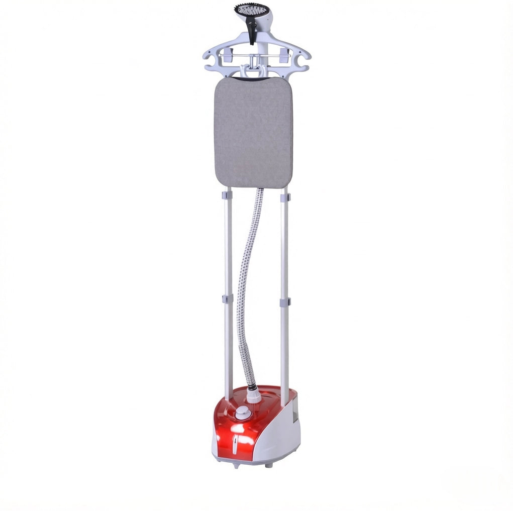 STIRATRICE VERTICALE 1950 W 2 L Rossa con Asse da Stiro Integrata