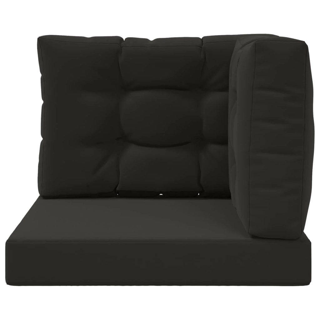 Cuscino per divano da esterno 3 pcs Nero Poliestere 900768