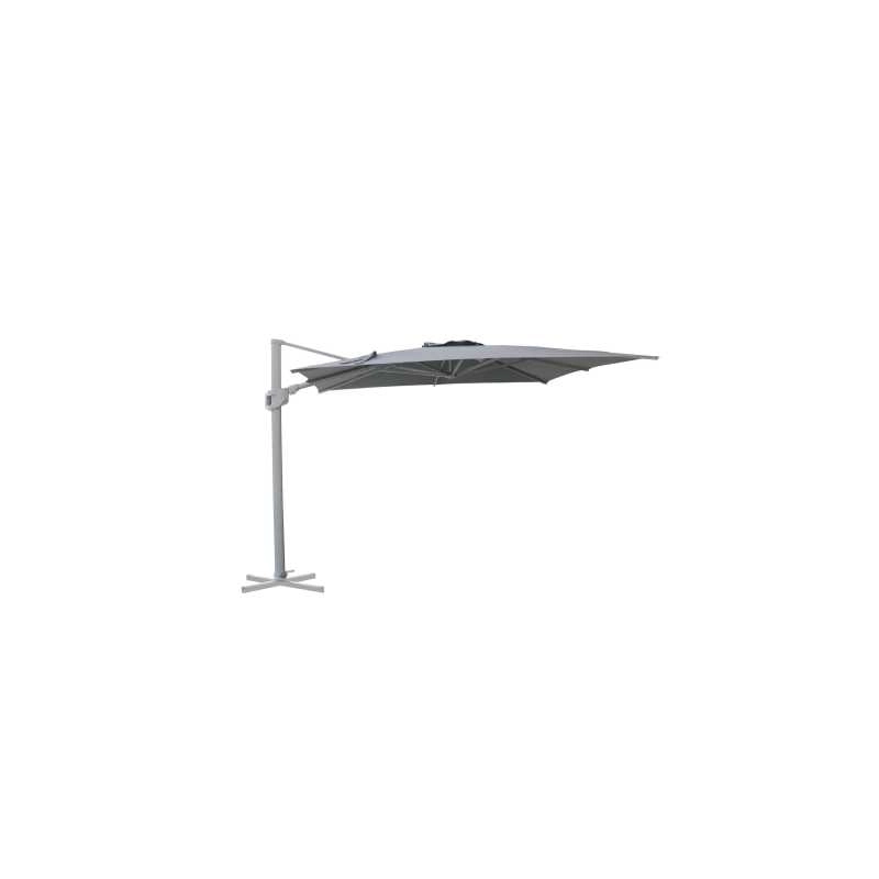 Ombrellone Noah alluminio palo lateralegrigio m3x3h2,42 con cover