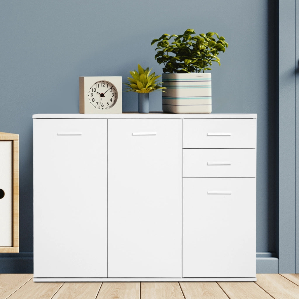 Credenza con Cassetti ¨C Xylo ¨C Bianco Legno 106x35x76 cm