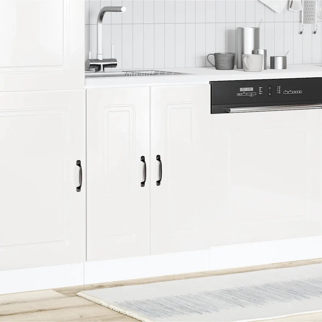 Pensile da cucina | Mobile base lavello Kalmar Bianco Lucido 60x46x81,5 cm
