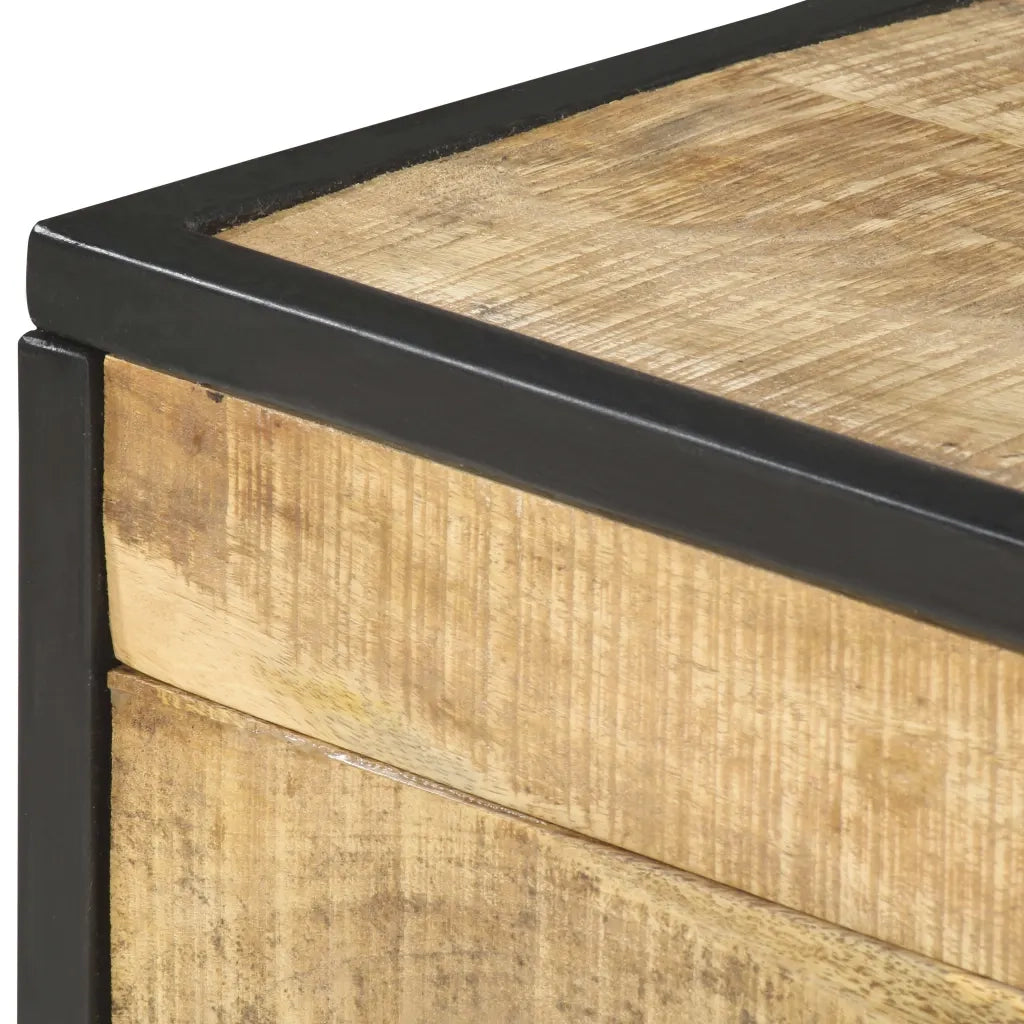 Tavolino da Salotto 70x50x33 cm in Legno Massello di Mango 286378