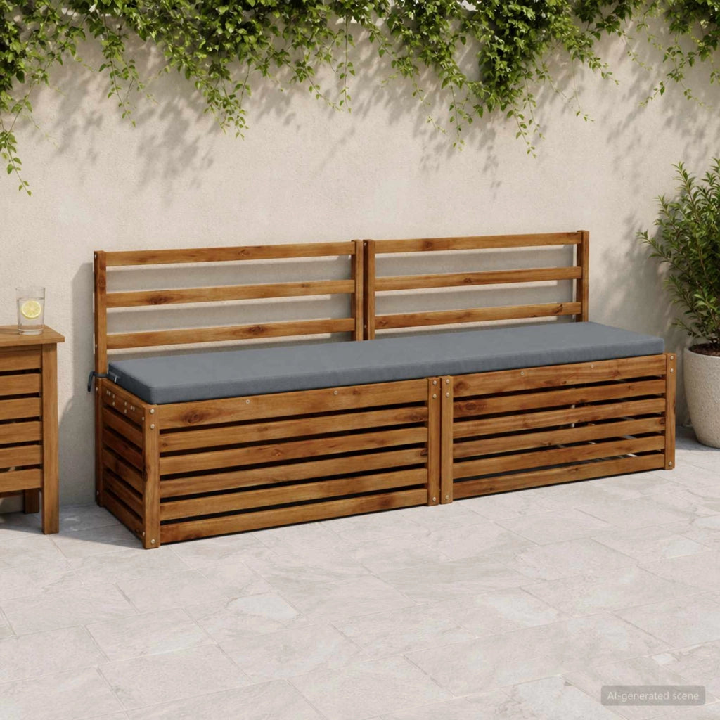 Cuscino per panchina SOEST 100% Poliestere Blu 170 x 40 x 5 cm 949090