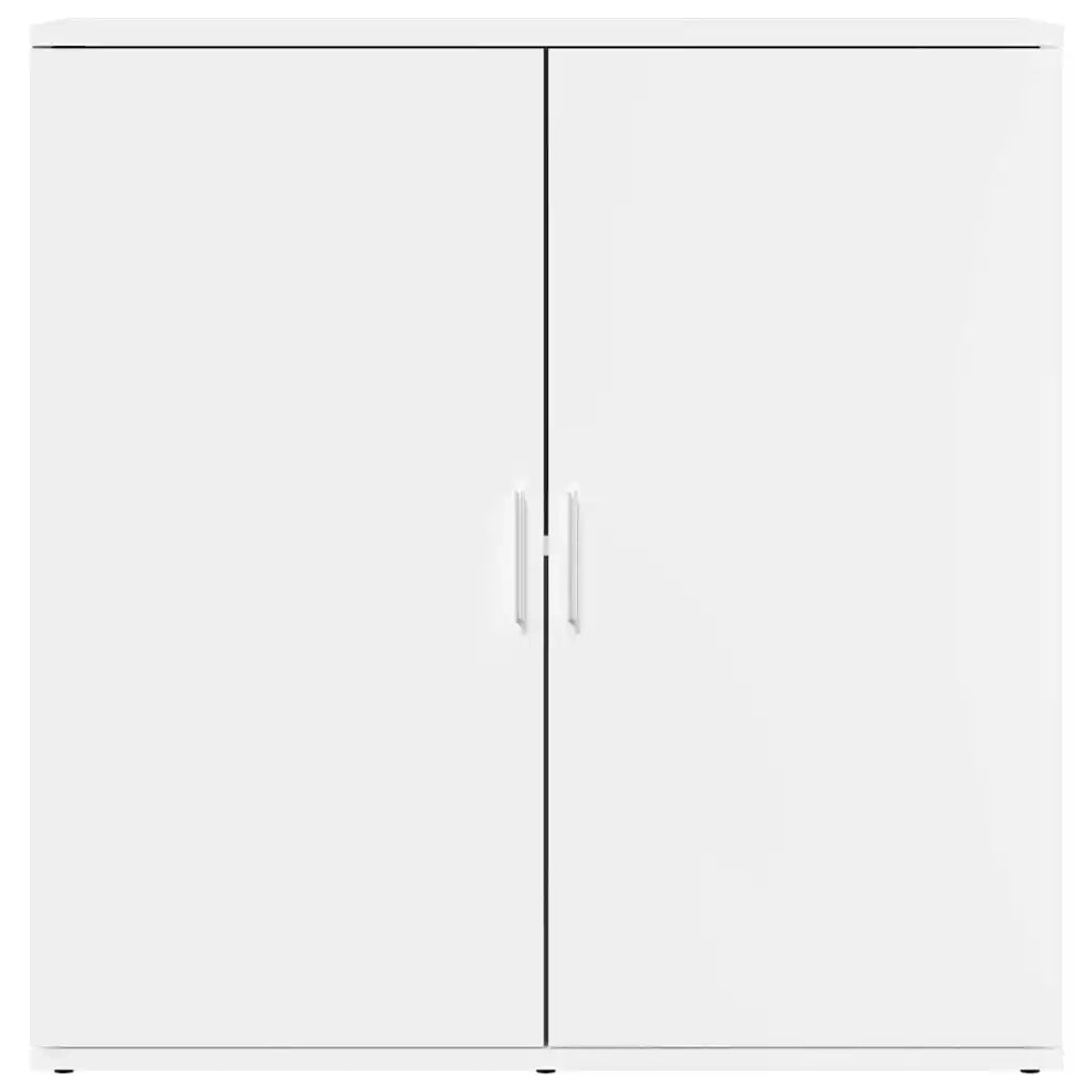 Credenze 2 pz Bianche 79x38x80 cm in Legno Multistrato