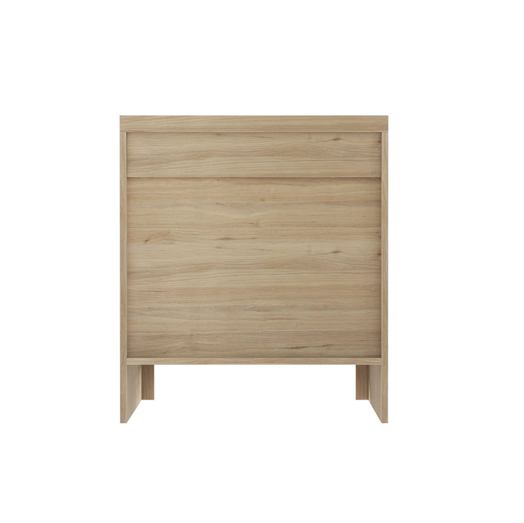 Comodino ULEVR 64x46,5x18 cm effetto rovere con cassetto chiuso e piano d¡¯appoggio