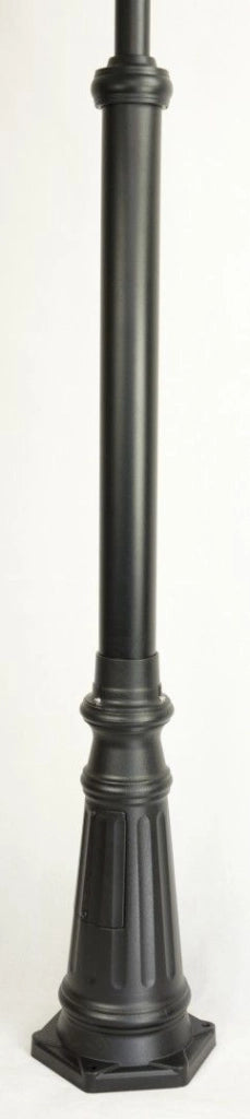 Lampione da giardino SU-MA Kule 270cm globo 25cm E27 nero