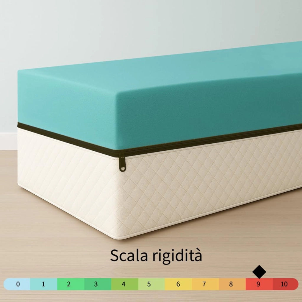 Materasso ortopedico semi rigido Piazza e Mezzo 120x200 in Water Foam, Materasso AMERICANO ALTO 30 CM. Materasso di base robusta con Rivestimento anallergico sfoderabile. Materasso Made in Italy 100%