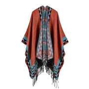 Sciarpe da donna all'ingrosso, scialli grandi in jacquard con nappe semplici