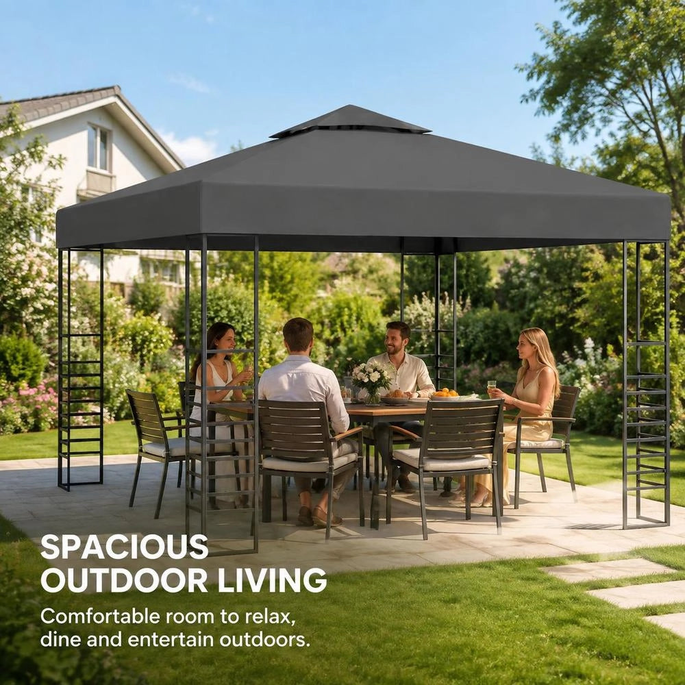 Garden Pavilion 3x3 M Anthracite