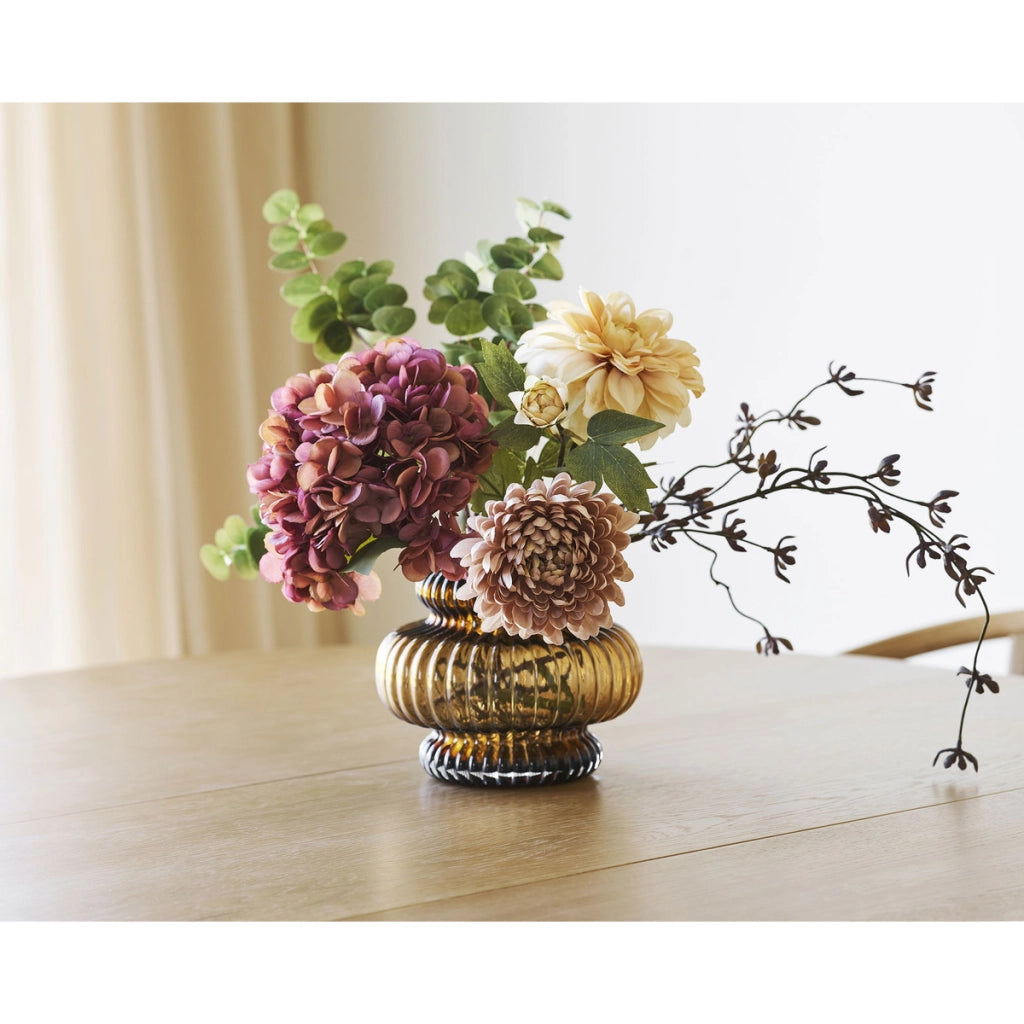 Pianta Artificiale Dahlia, Multicolore, Plastica, 30x25x68 cm