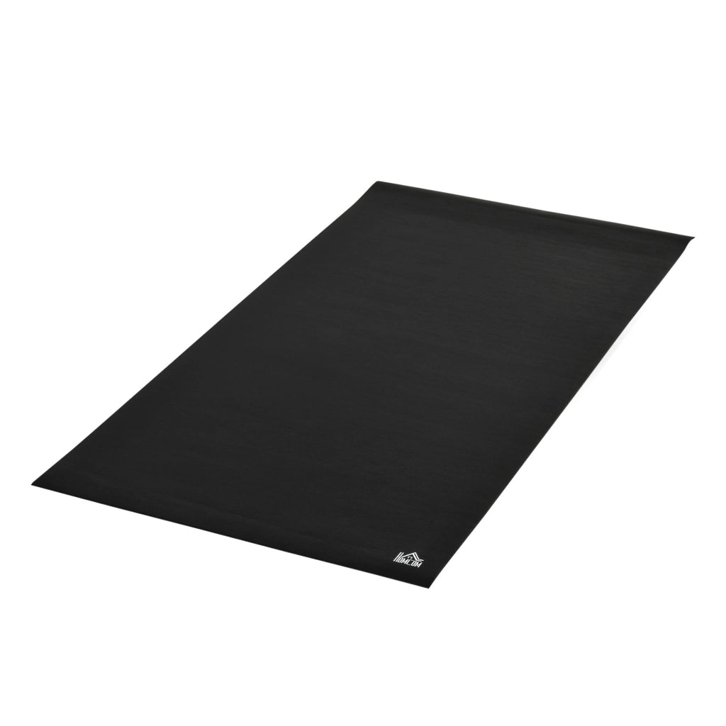 EasyComfort Tappeto Palestra Ammortizzante per Tapis Roulant e Cyclette, Tappetino Fitness in PVC Antiscivolo, 180x90cm, Nero