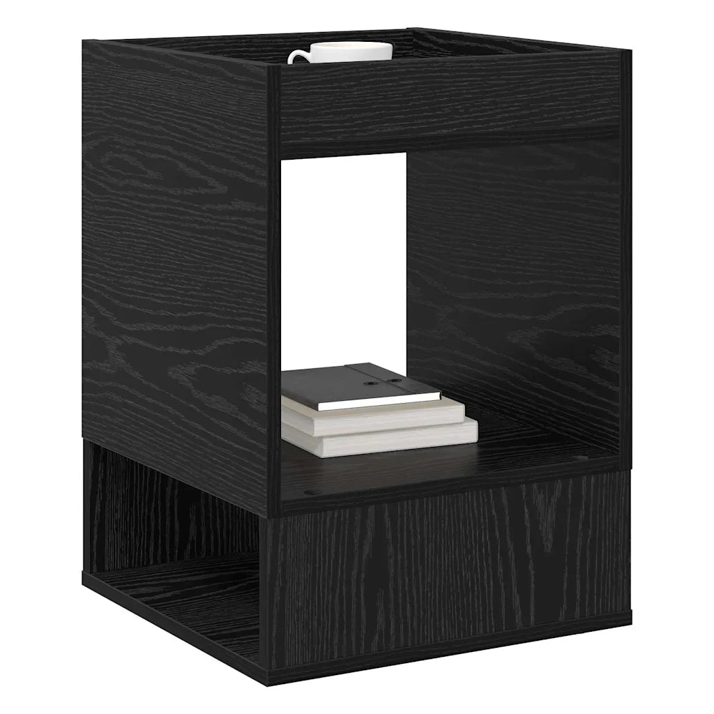 Tavolino Rovere Nero 40 x 40 x 56 cm Legno ingegnerizzato 890946